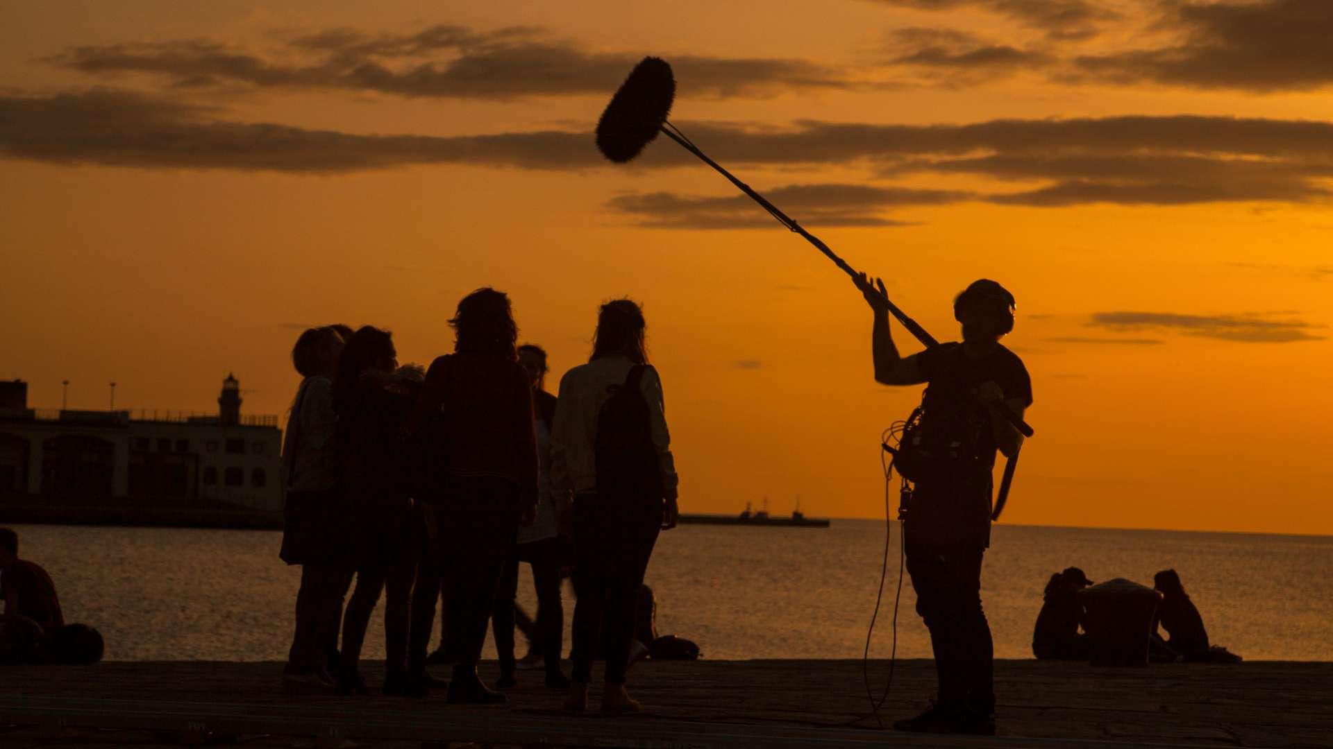 Gravación de audio nunha rodaxe