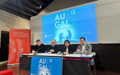 Presentación da 13ª Master Class do Audiovisual Galego AuGAL baixo a organización da Xunta e a Universidade de Vigo