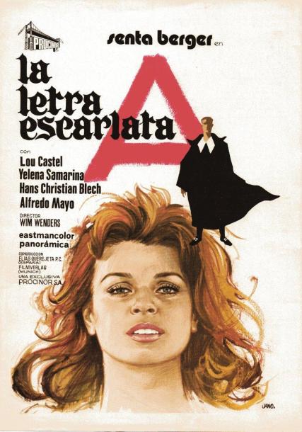 Poster in Spain for The Scarlet Letter